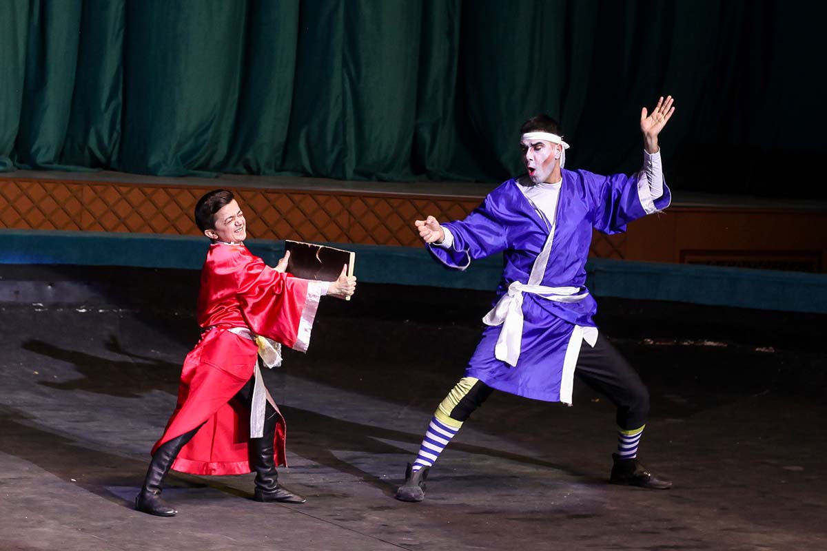 Equestrian group "Galkynysh" performed in the Balkan velayat